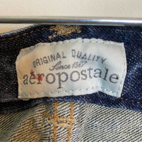 Aeropostale Hailey Flare Leg Denim Jeans Medium Wash Womens 9/10 Short - Picture 7 of 8